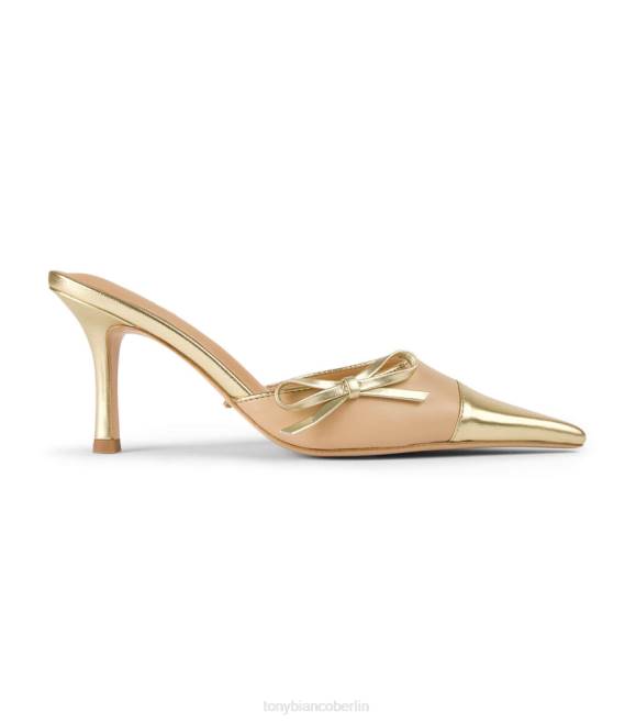 niedrige Absätze| de Tony Bianco Frauen Shirley-Heels Buche/Gold 4624257